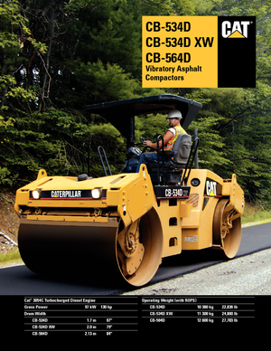 Cilindri vibratori în tandem Caterpillar CB534D