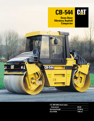 Cilindri vibratori în tandem Caterpillar CB 544