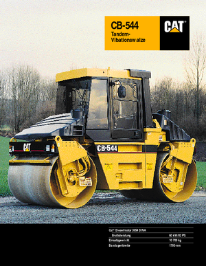 Cilindri vibratori în tandem Caterpillar CB 544