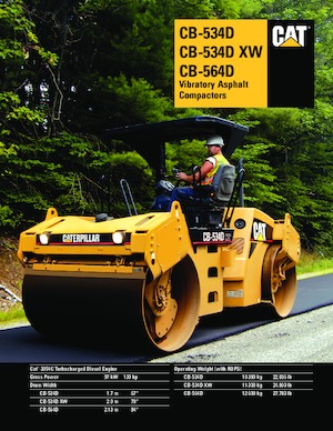 Cilindri vibratori în tandem Caterpillar CB-564D