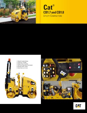 Cilindri vibratori în tandem Caterpillar CB1.7