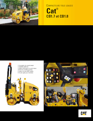 Cilindri vibratori în tandem Caterpillar CB1.7