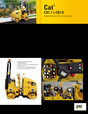 Cilindri vibratori în tandem Caterpillar CB1.7