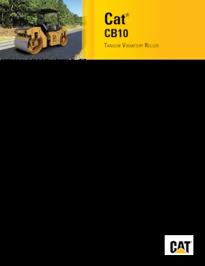 Cilindri vibratori în tandem Caterpillar CB10
