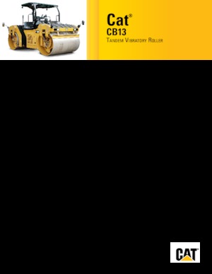 Cilindri vibratori în tandem Caterpillar CB13