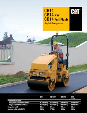 Cilindri vibratori în tandem Caterpillar CB14 XW
