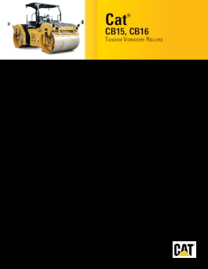 Cilindri vibratori în tandem Caterpillar CB15