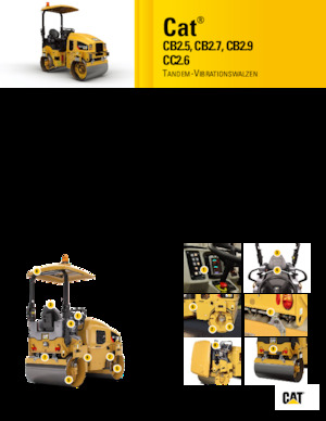Cilindri vibratori în tandem Caterpillar CB2.5