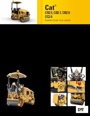 Cilindri vibratori în tandem Caterpillar CB2.5