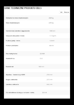 Cilindri vibratori în tandem Caterpillar CB2.5