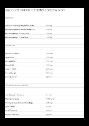 Cilindri vibratori în tandem Caterpillar CB2.5 GC