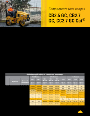 Cilindri vibratori în tandem Caterpillar CB2.5 GC