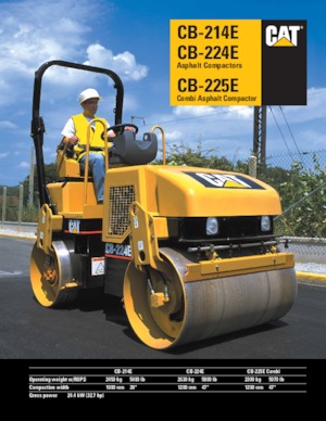 Cilindri vibratori în tandem Caterpillar CB224E