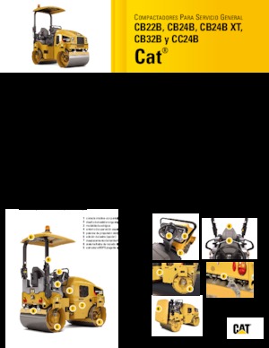 Cilindri vibratori în tandem Caterpillar CB24B