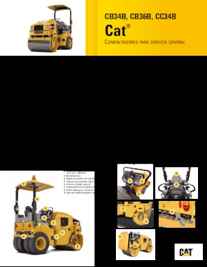 Cilindri vibratori în tandem Caterpillar CB36B