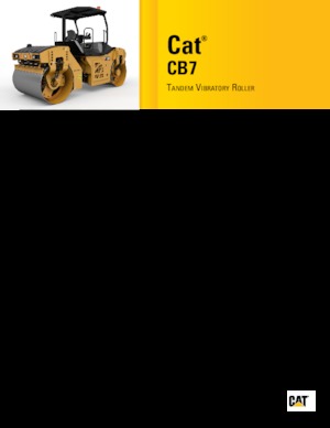 Cilindri vibratori în tandem Caterpillar CB7