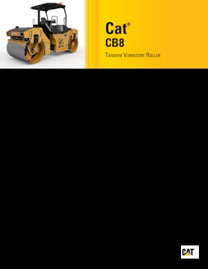Cilindri vibratori în tandem Caterpillar CB8