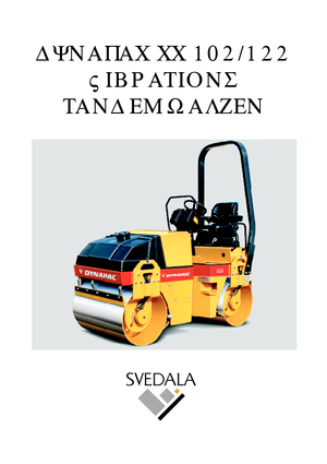 Cilindri vibratori în tandem Dynapac CC 122