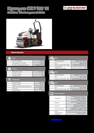 Cilindri vibratori în tandem Dynapac CC 1100 VI