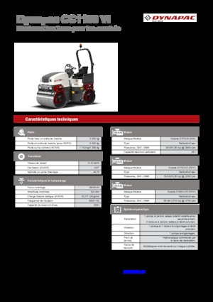 Cilindri vibratori în tandem Dynapac CC 1100 VI