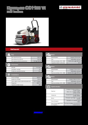 Cilindri vibratori în tandem Dynapac CC 1100 VI