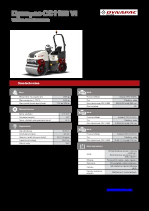 Cilindri vibratori în tandem Dynapac CC 1100 VI