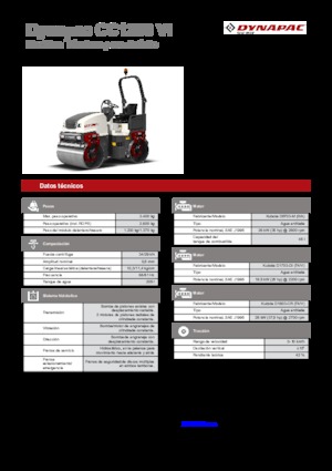 Cilindri vibratori în tandem Dynapac CC 1200 VI