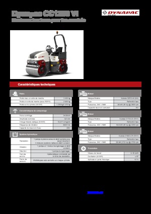 Cilindri vibratori în tandem Dynapac CC 1200 VI