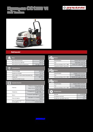 Cilindri vibratori în tandem Dynapac CC 1200 VI