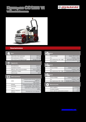 Cilindri vibratori în tandem Dynapac CC 1200 VI