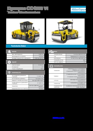 Cilindri vibratori în tandem Dynapac CC 4000 VI