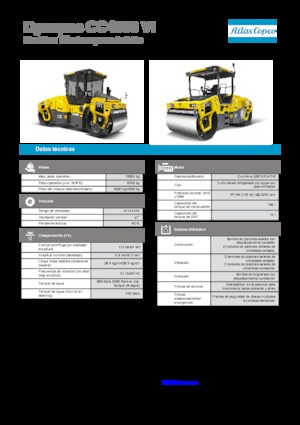 Cilindri vibratori în tandem Dynapac CC 4000 VI