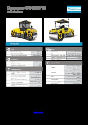 Cilindri vibratori în tandem Dynapac CC 4000 VI