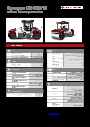 Cilindri vibratori în tandem Dynapac CC 4200 VI