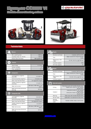Cilindri vibratori în tandem Dynapac CC 5200 VI