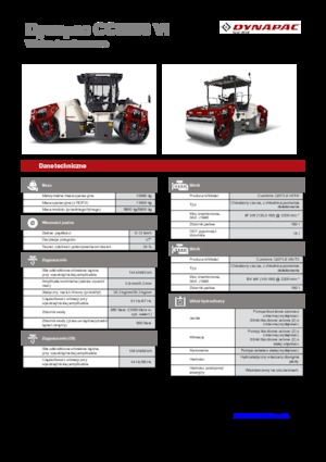 Cilindri vibratori în tandem Dynapac CC 5200 VI