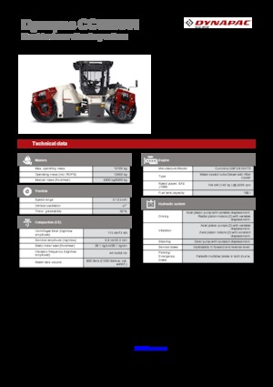 Cilindri vibratori în tandem Dynapac CC 6200 VI