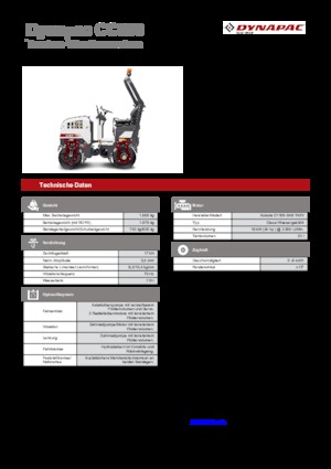Cilindri vibratori în tandem Dynapac CC 800