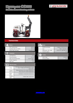 Cilindri vibratori în tandem Dynapac CC 800