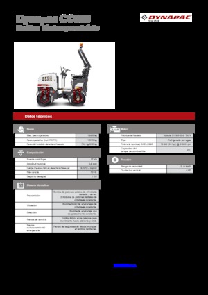 Cilindri vibratori în tandem Dynapac CC 800