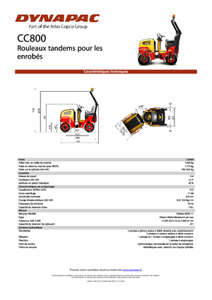 Cilindri vibratori în tandem Dynapac CC 800