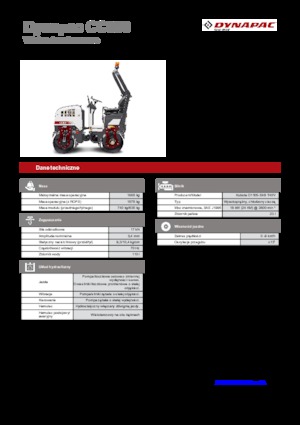 Cilindri vibratori în tandem Dynapac CC 800