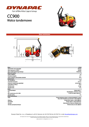 Cilindri vibratori în tandem Dynapac CC 900