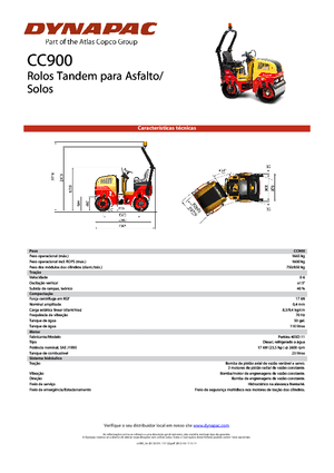 Cilindri vibratori în tandem Dynapac CC 900