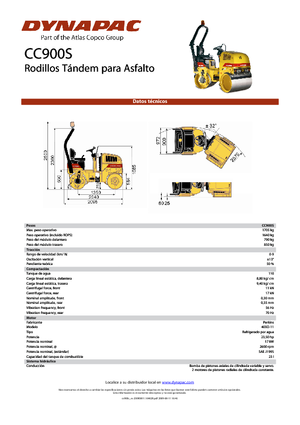 Cilindri vibratori în tandem Dynapac CC 900 S