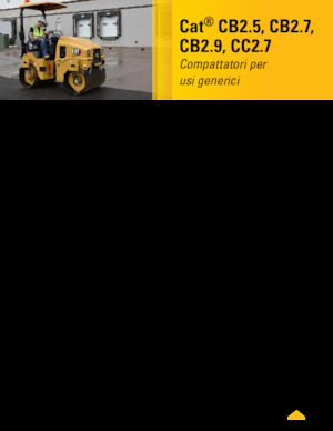 Cilindri vibratori în tandem Caterpillar CC2.7