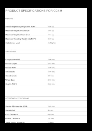 Cilindri vibratori în tandem Caterpillar CC4.0