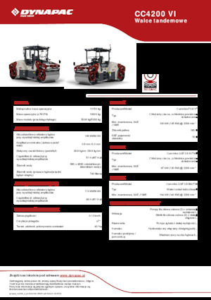 Cilindri vibratori în tandem Dynapac CC4200 VI
