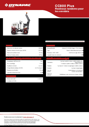 Cilindri vibratori în tandem Dynapac CC800 Plus