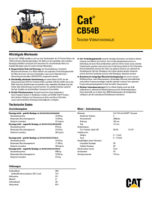 Cilindri vibratori în tandem Caterpillar CD54B